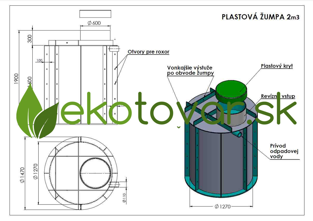 plastova zumpa 2m3